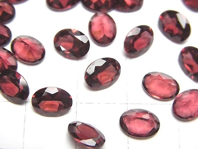 【動画】宝石質ピンクガーネットAAA ルース オーバルファセットカット8×6mm 5粒 サムネイル2