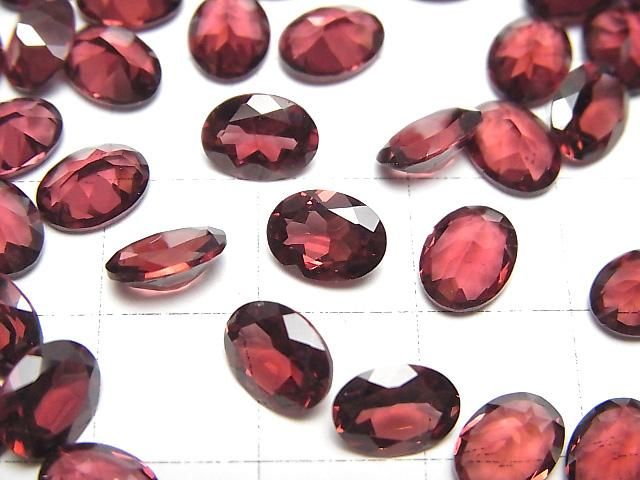 【動画】宝石質ピンクガーネットAAA ルース オーバルファセットカット8×6mm 5粒 サムネイル3