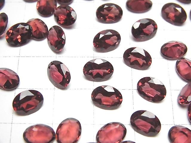 【動画】宝石質ピンクガーネットAAA ルース オーバルファセットカット8×6mm 5粒 サムネイル4
