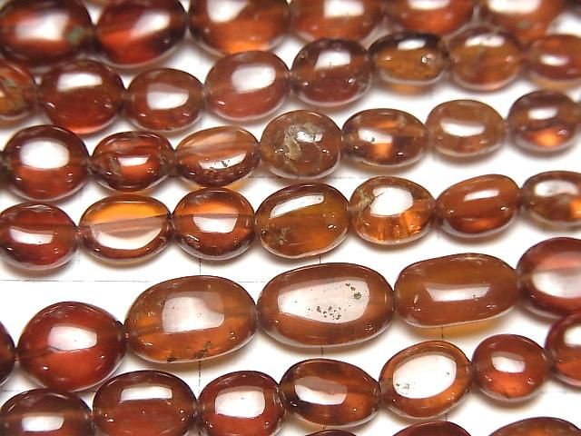 【動画】宝石質ヘソナイトAA++ タンブル 半連/1連(約38cm) サムネイル3