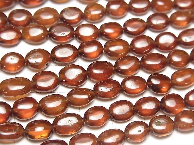 【動画】宝石質ヘソナイトAA++ タンブル 半連/1連(約38cm) サムネイル4