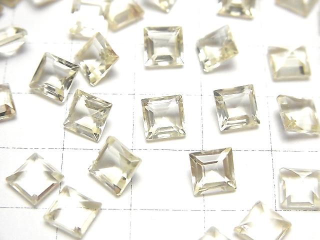 【動画】宝石質ゴールデンラブラドライトAAA ルース スクエアファセットカット6×6mm 2粒 サムネイル3