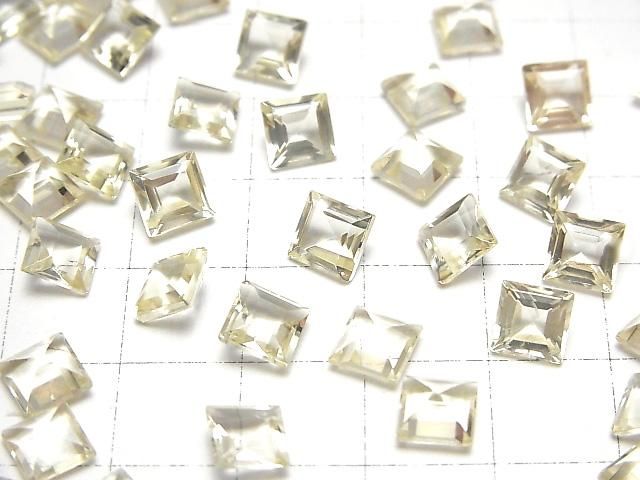 【動画】宝石質ゴールデンラブラドライトAAA ルース スクエアファセットカット6×6mm 2粒 サムネイル4