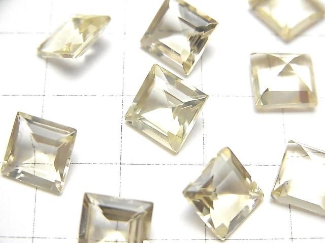 【動画】宝石質ゴールデンラブラドライトAAA ルース スクエアファセットカット8×8mm 2粒 サムネイル2