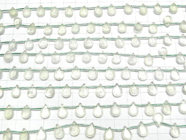 【動画】宝石質プレナイトAAA ペアシェイプ(プレーン)10×7mm 1連(約17cm) サムネイル4