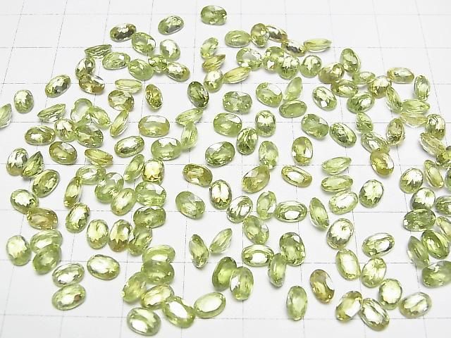 【動画】宝石質スフェーン(チタナイト)AAA ルース オーバルファセットカット6×4mm 1粒 サムネイル4