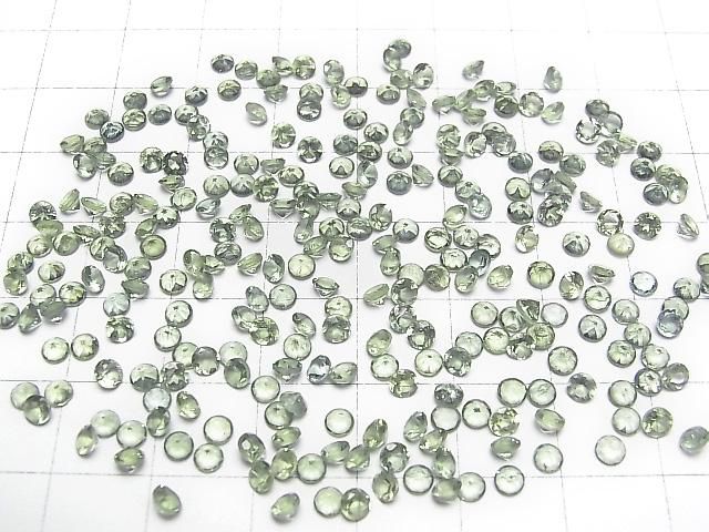 【動画】宝石質グリーンアパタイトAAA ルース ラウンドファセットカット3×3mm 5粒 サムネイル4