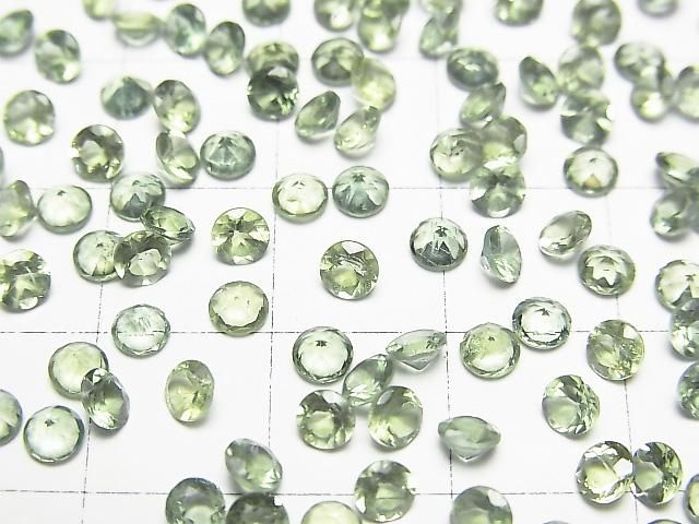 【動画】宝石質グリーンアパタイトAAA ルース ラウンドファセットカット3.5×3.5mm 5粒 サムネイル2
