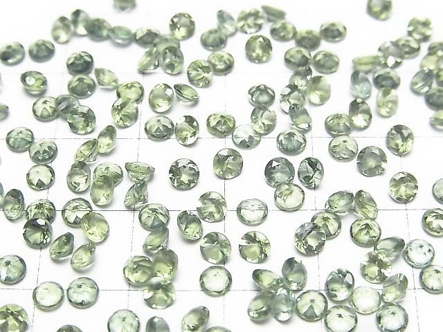 【動画】宝石質グリーンアパタイトAAA ルース ラウンドファセットカット3.5×3.5mm 5粒 サムネイル3