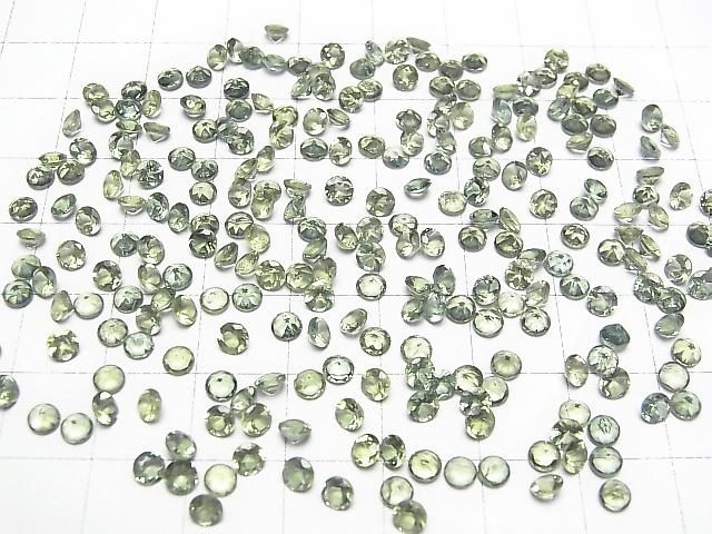 【動画】宝石質グリーンアパタイトAAA ルース ラウンドファセットカット3.5×3.5mm 5粒 サムネイル4