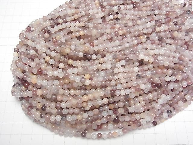 【動画】マルチカラークォーツ ラウンド4mm 1連(約36cm) サムネイル4
