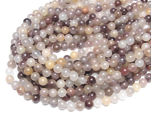 【動画】マルチカラークォーツ ラウンド8mm 1連(約35cm) サムネイル4