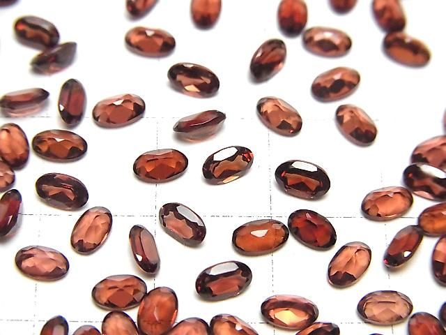 【動画】宝石質モザンビーク産ガーネットAAA ルース オーバルファセットカット5×3mm 10粒 サムネイル4
