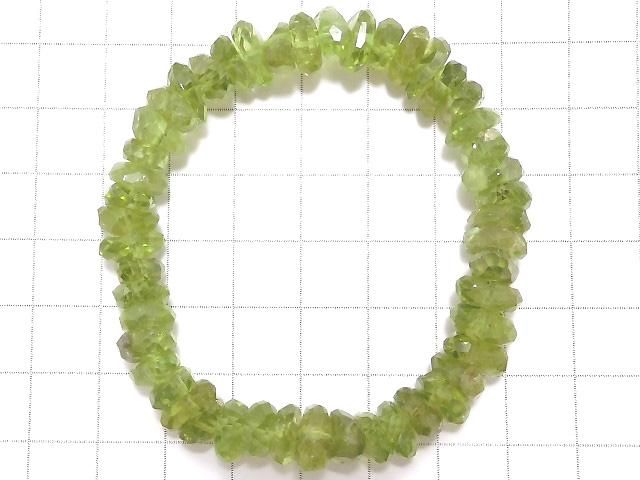 【動画】【1点もの】宝石質ペリドットAAA- タンブルカット 1連(ブレス) NO.14 サムネイル2