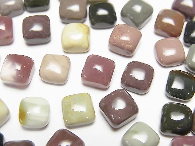 【動画】インペリアルジャスパー スクエア カボション6×6mm 5個の画像