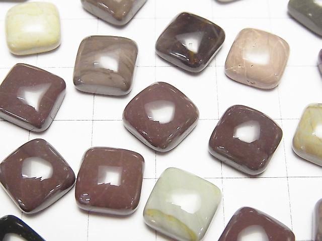 【動画】インペリアルジャスパー スクエア カボション10×10mm 4個 サムネイル2