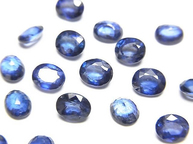 【動画】宝石質サファイアAAA ルース オーバルファセットカット5×4mm 1粒の画像