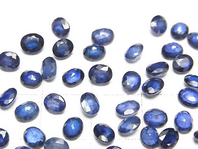 【動画】宝石質サファイアAAA ルース オーバルファセットカット5×4mm 2粒 サムネイル2