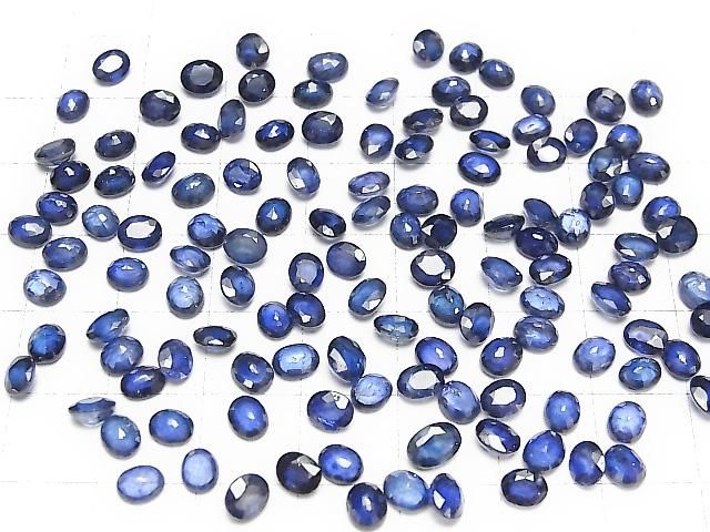 【動画】宝石質サファイアAAA ルース オーバルファセットカット5×4mm 2粒 サムネイル4