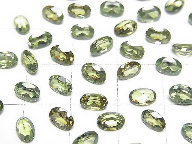 【動画】宝石質デマントイドガーネットAAA ルース オーバルファセットカット6×4mm 1粒 サムネイル2