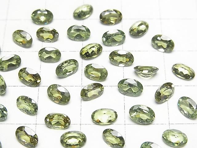 【動画】宝石質デマントイドガーネットAAA ルース オーバルファセットカット6×4mm 1粒 サムネイル3