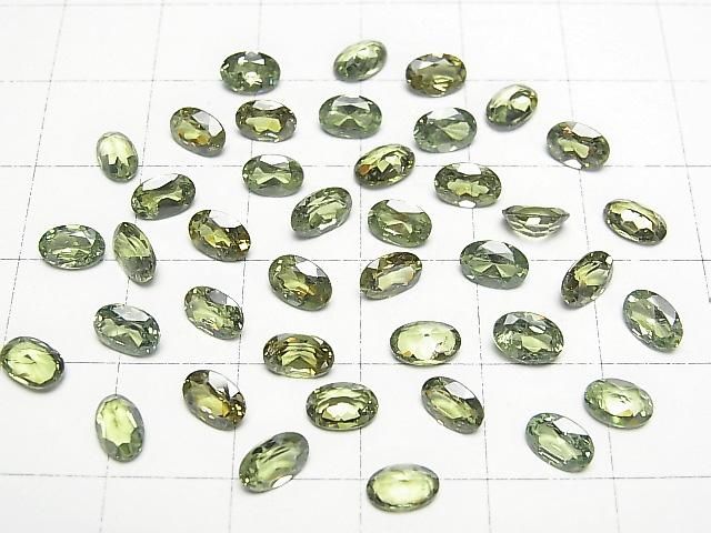 【動画】宝石質デマントイドガーネットAAA ルース オーバルファセットカット6×4mm 1粒 サムネイル4