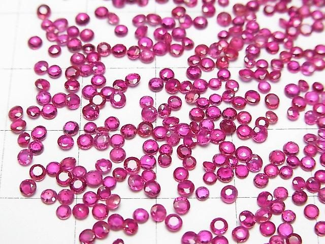 【動画】宝石質ルビーAAA ルース ラウンドファセットカット2×2mm 5粒 サムネイル3