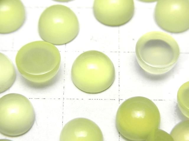 【動画】ライムグリーンカルセドニーAAA ラウンド カボション8×8mm 5個 サムネイル2