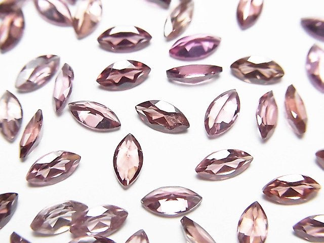 ジルコン（カンボジア産） ルース マーキスファセットカット6×3mm 2粒