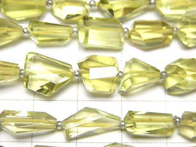 【動画】宝石質レモンクォーツAAA- タンブルカット 半連/1連(約30cm) サムネイル2