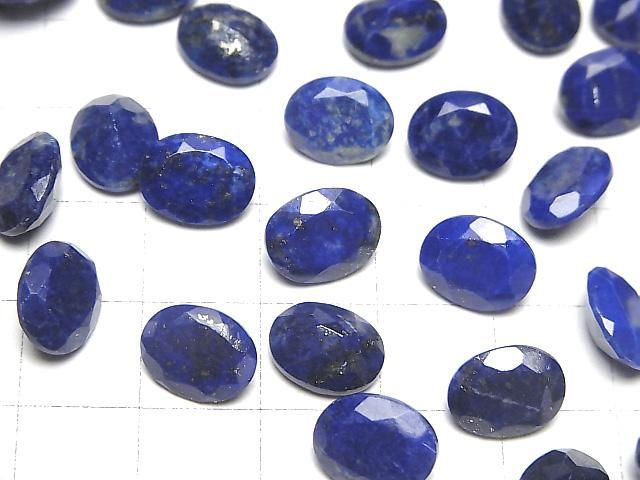 【動画】ラピスラズリAA++ ルース オーバルファセットカット10×8mm 3粒 サムネイル3