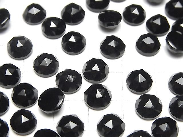 【動画】オニキスAAA ラウンド ローズカット8×8mm 5個 サムネイル4