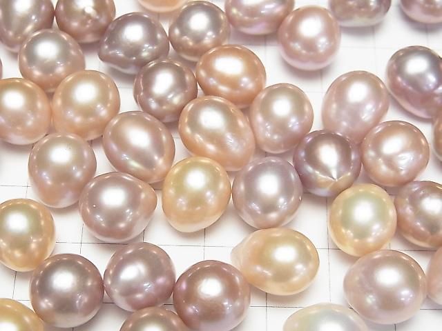 【動画】【粒売り】淡水真珠AAA ルース ポテト~ドロップ11~14mm 天然色ラベンダー 2粒 サムネイル3