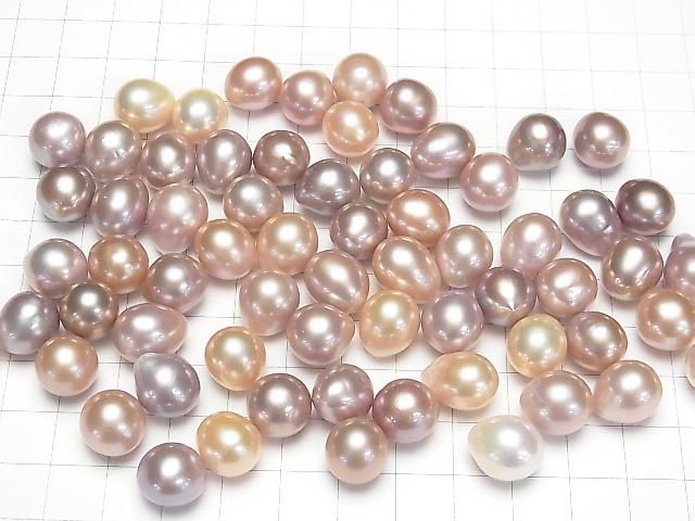 【動画】【粒売り】淡水真珠AAA ルース ポテト~ドロップ11~14mm 天然色ラベンダー 2粒 サムネイル4