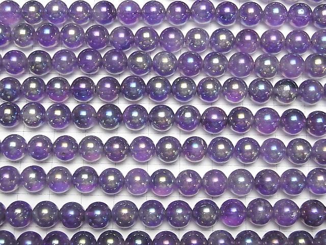 【動画】フラッシュ・アメジスト ラウンド8mm 1連(約36cm) サムネイル3