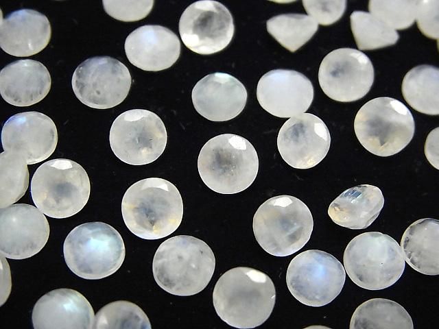 【動画】レインボームーンストーンAA++ ルース ラウンドファセットカット6×6mm 5粒 サムネイル3