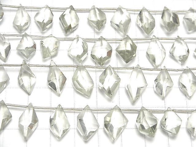 【97】【高品質♡】ビアクォーツ　スピンドルカット　1連♡