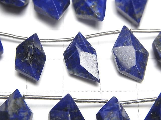 【動画】宝石質ラピスラズリAAA- スピンドルカット 1連(11粒) サムネイル2