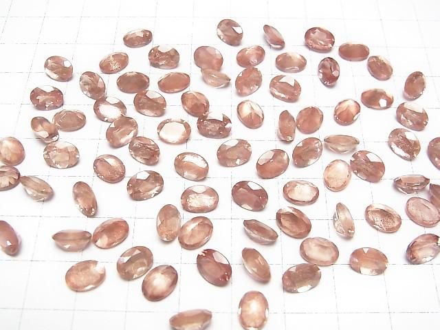 【動画】宝石質オレゴンサンストーンAAAA ルース オーバルファセットカット8×6mm 1粒 サムネイル4