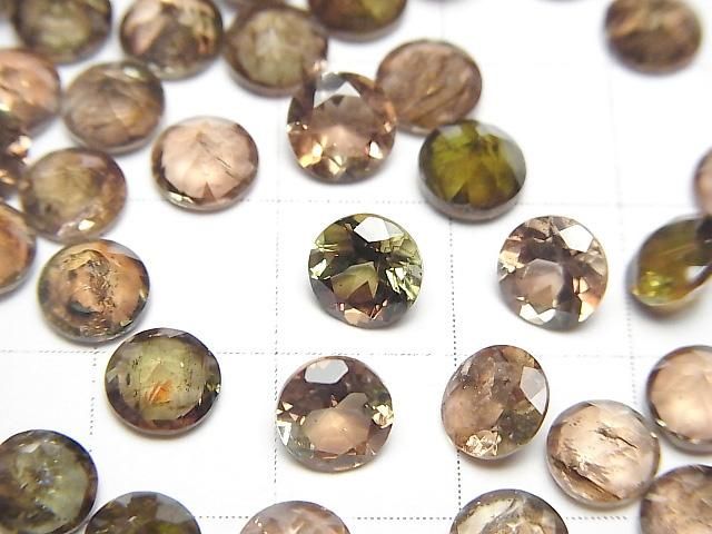 【動画】宝石質アンダルサイトAAA ルース ラウンドファセットカット6×6mm 2粒 サムネイル2