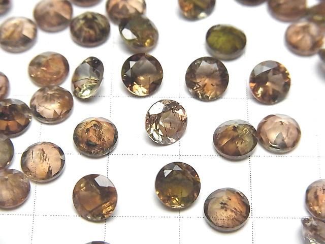 【動画】宝石質アンダルサイトAAA ルース ラウンドファセットカット6×6mm 2粒 サムネイル3
