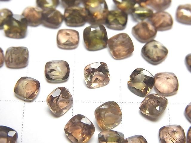 【動画】宝石質アンダルサイトAAA ルース スクエアファセットカット5×5mm 3粒 サムネイル2