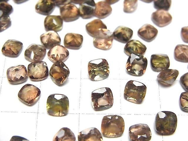 【動画】宝石質アンダルサイトAAA ルース スクエアファセットカット5×5mm 3粒 サムネイル3