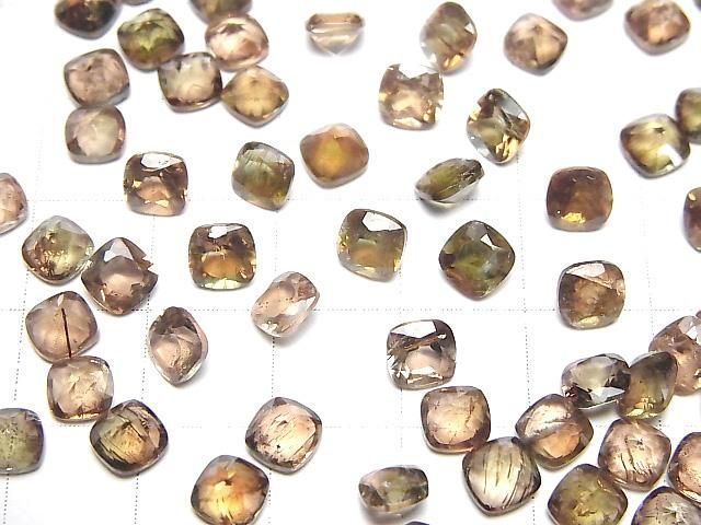 【動画】宝石質アンダルサイトAAA ルース スクエアファセットカット5×5mm 3粒 サムネイル4
