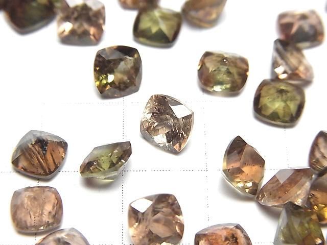 【動画】宝石質アンダルサイトAAA ルース スクエアファセットカット6×6mm 2粒 サムネイル2