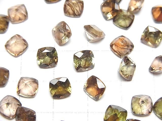 【動画】宝石質アンダルサイトAAA ルース スクエアファセットカット6×6mm 2粒 サムネイル3