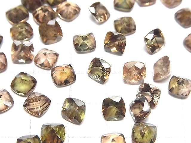 【動画】宝石質アンダルサイトAAA ルース スクエアファセットカット6×6mm 2粒 サムネイル4