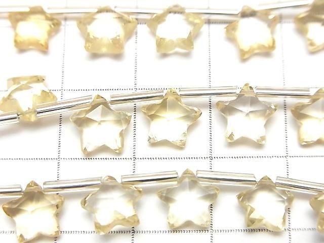 【動画】宝石質シトリンAAA- スターカット8×8mm 1連(8粒) サムネイル2
