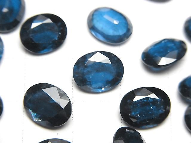 【動画】宝石質インディゴブルーカイヤナイトAAA ルース オーバルファセットカット10×8mm 1粒 サムネイル2