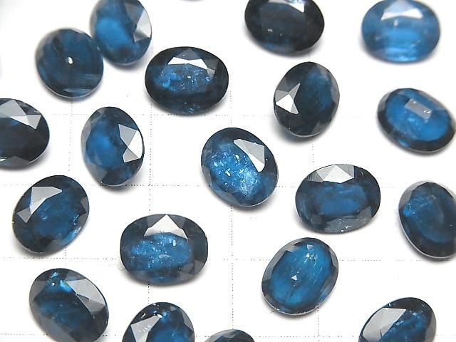 【動画】宝石質インディゴブルーカイヤナイトAAA ルース オーバルファセットカット10×8mm 1粒 サムネイル3